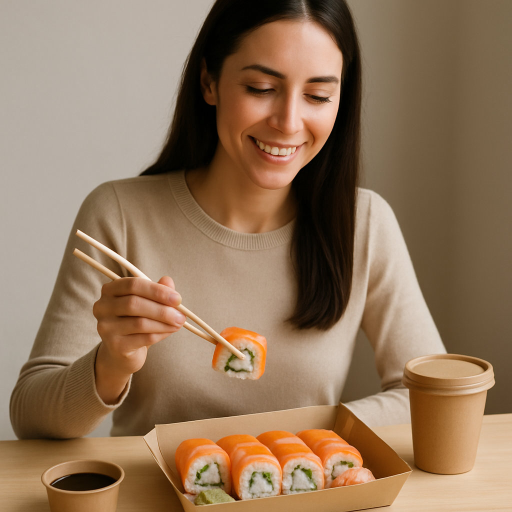 The Sushi Stand's Fresh Sushi Preparation